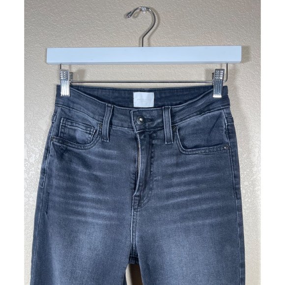 Jonathan Simkhai Standard Jeans River High Rise Straight Leg in Vintage Noir - Picture 7 of 16